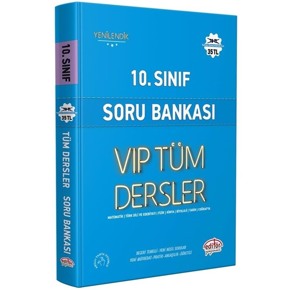 Editör 10 Sınıf Tüm Dersler Soru Bankası