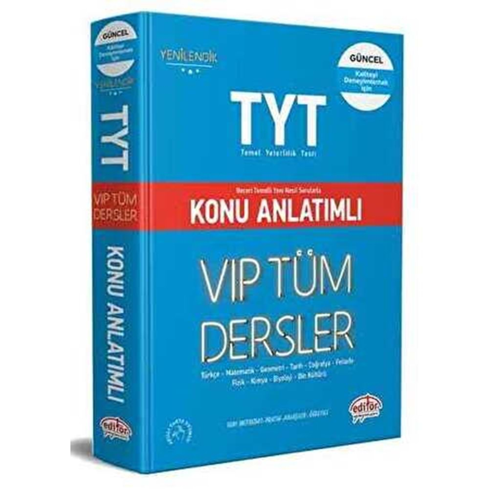 TYT VIP Tüm Dersler Konu Anlatımlı