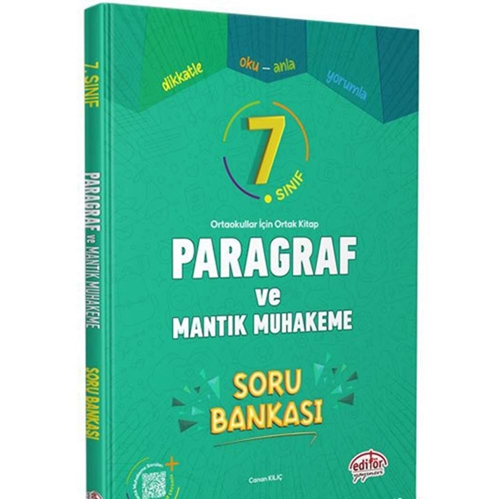 Editör 7. Sınıf Paragraf ve Mantık Muhakeme Soruları