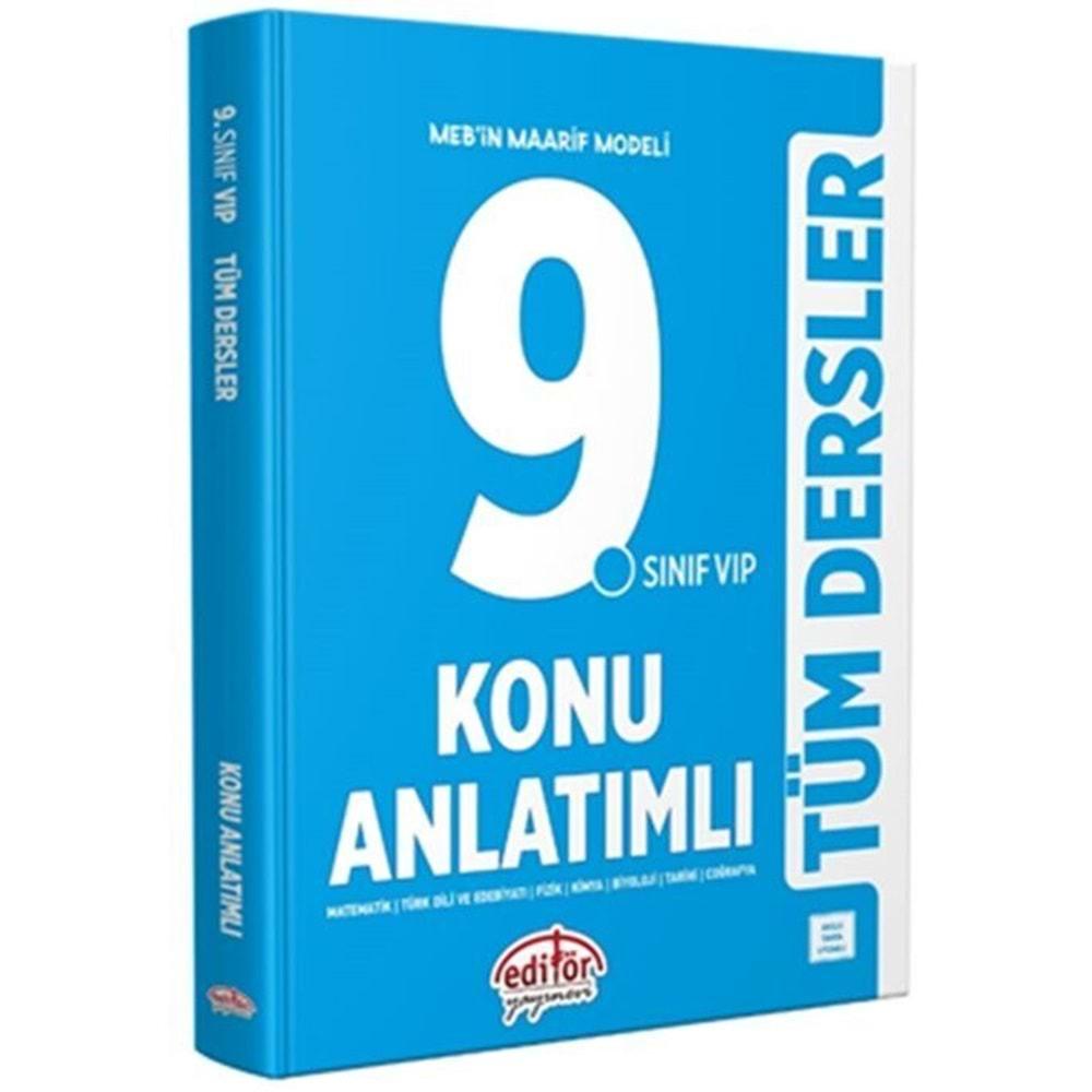 9. Sınıf VIP Tüm Dersler Konu anlatım