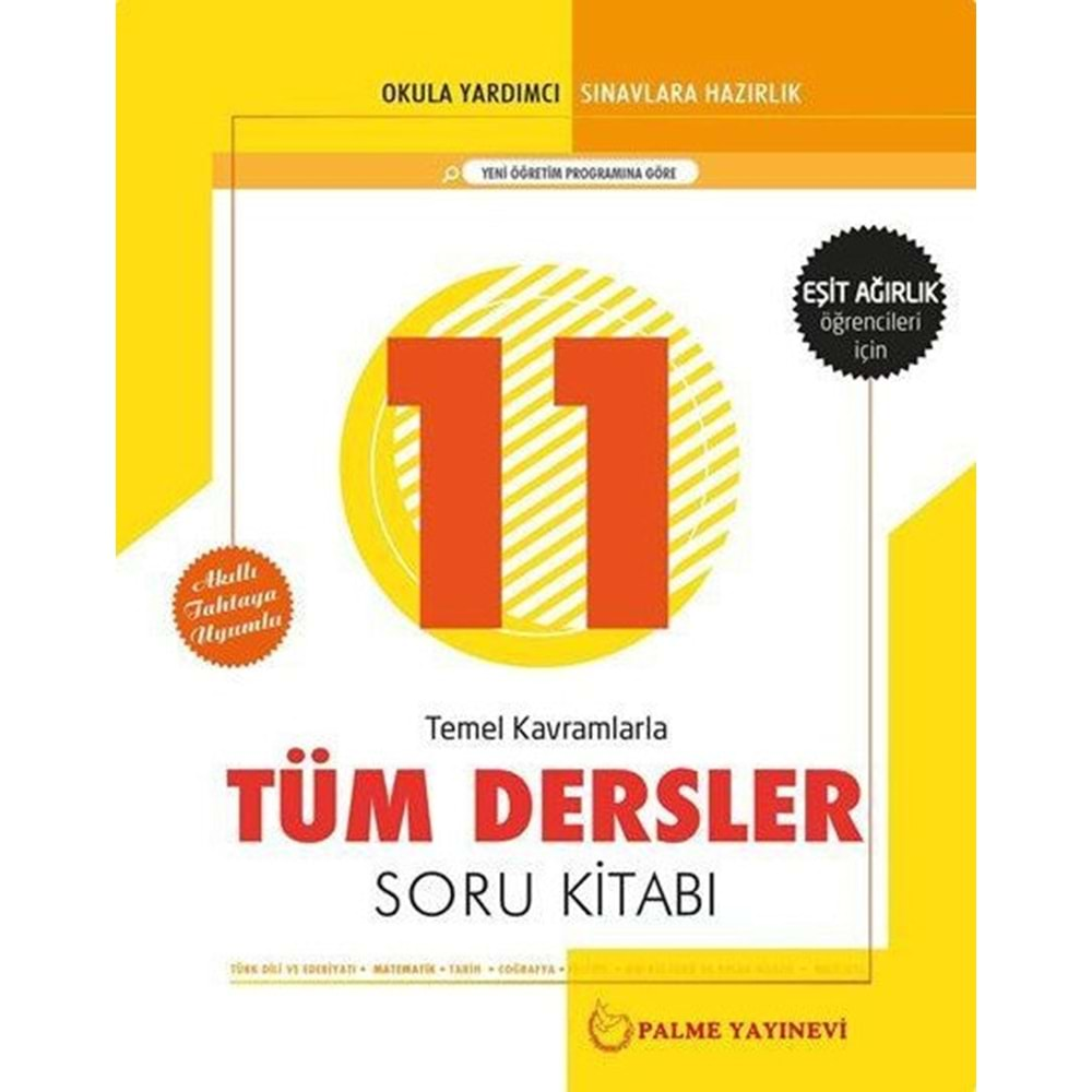 PALME 11.SINIF TÜM DERSLER SORU (EŞİT AĞIRLIK)*YENİ*