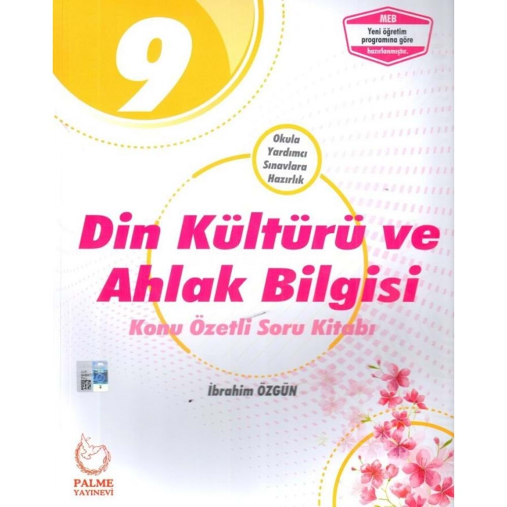 PALME 9.SINIF DİN KÜLTÜRÜ KONU ÖZETLİ SORU KİTABI*YENİ*