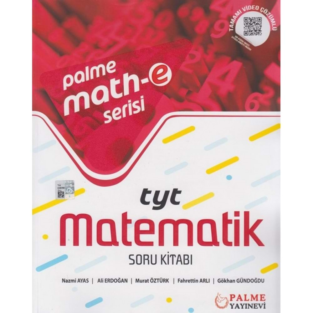 PALME MATH-E SERİSİ YKS TYT MATEMATİK SORU KİTABI YENİ NESİL SORULAR