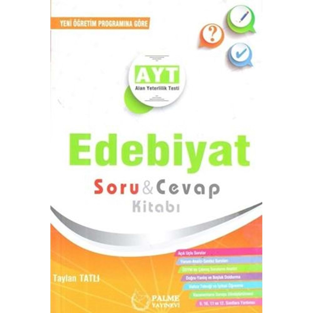 Palme AYT Edebiyat Soru Cevap El Kitabı