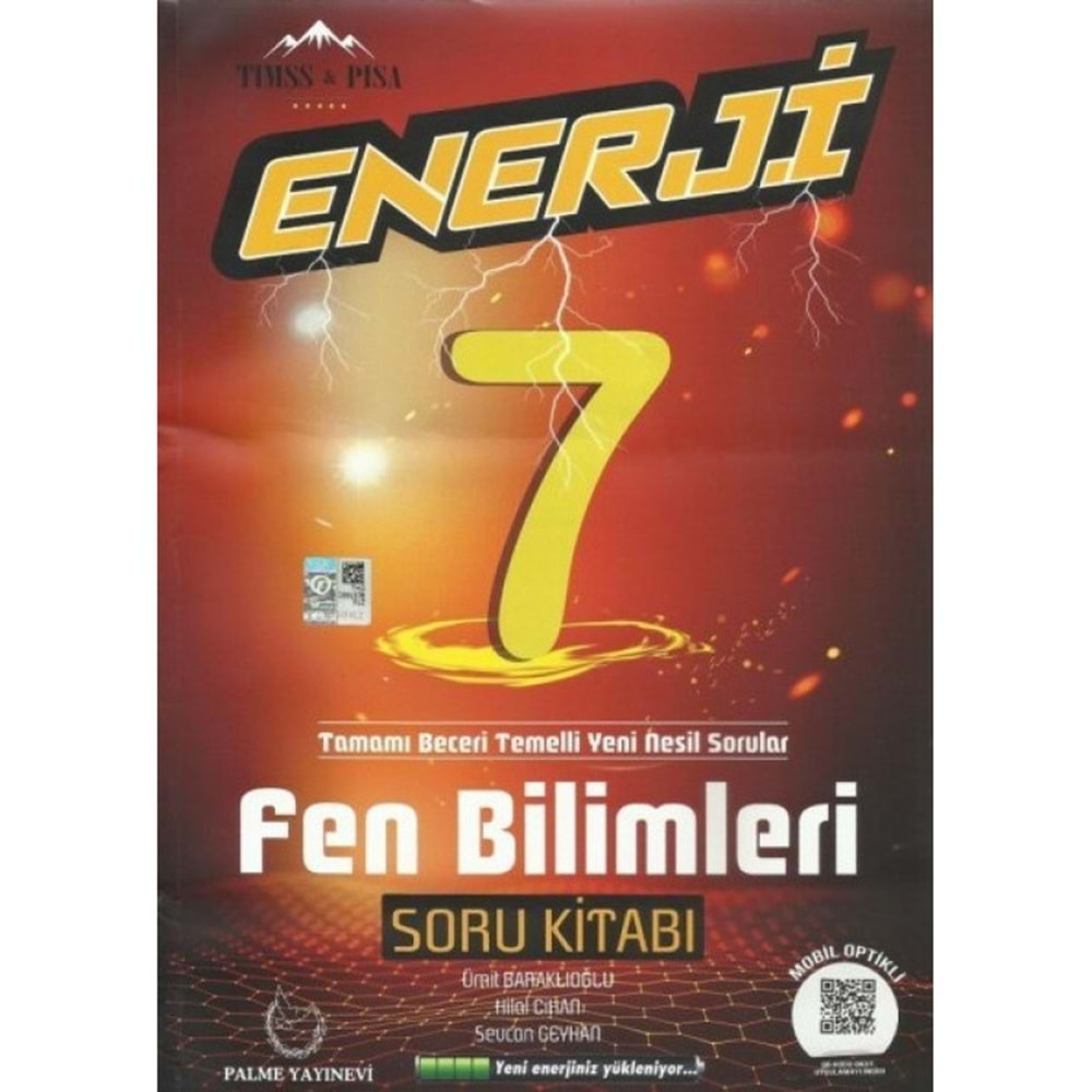 PALME 7.SINIF ENERJİ FEN BİLİMLERİ SORU KİTABI **