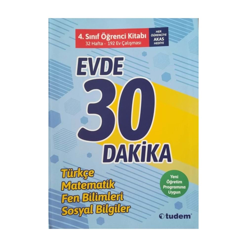 Tudem 4. Sınıf Evde 30 Dakika