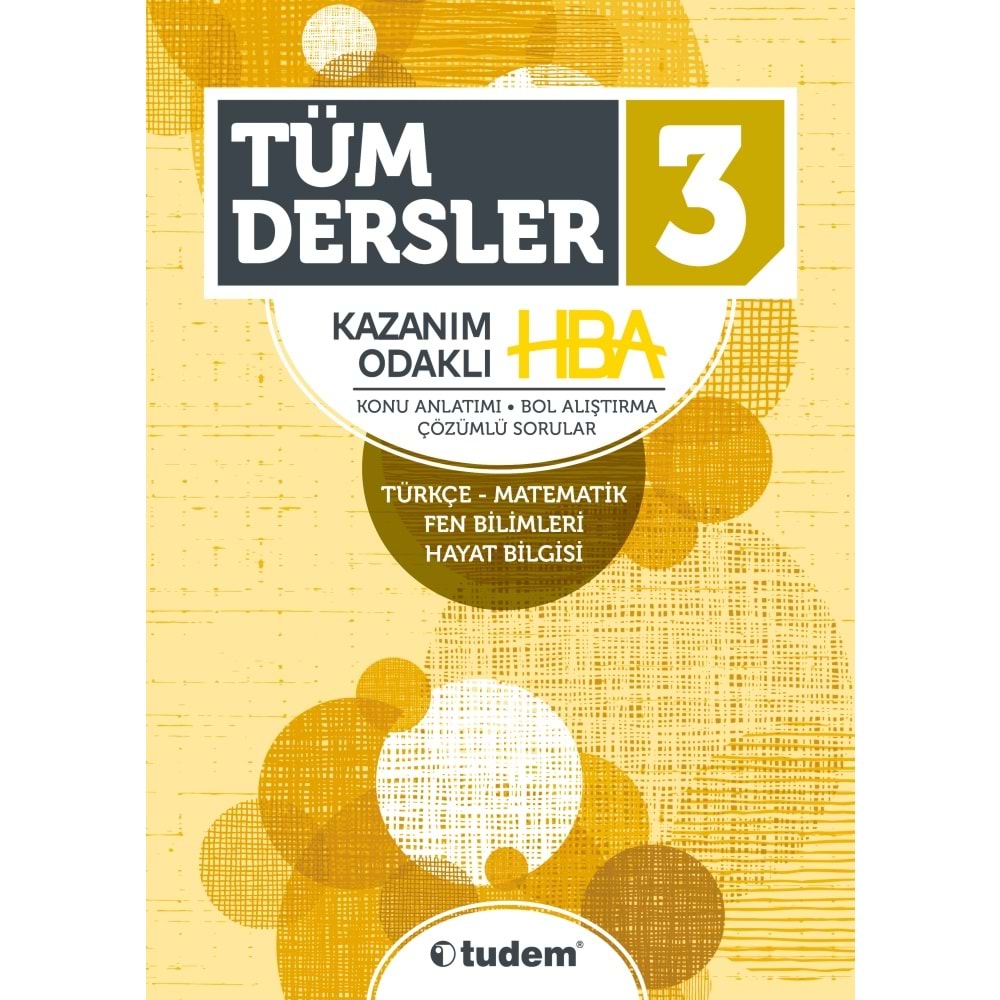 TUDEM TÜM DERSLER HBA 3. SINIF