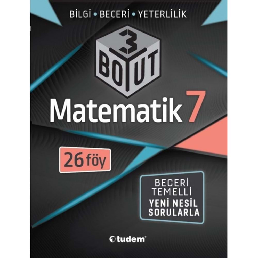 TUDEM ÜÇ BOYUT 7. SINIF SORU MATEMATİK