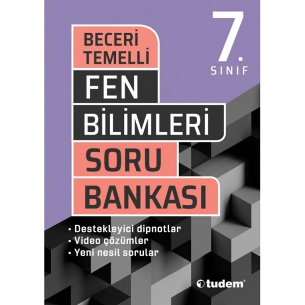 Tudem 7.Sınıf Fen Bilimleri Beceri Temelli Soru Ba