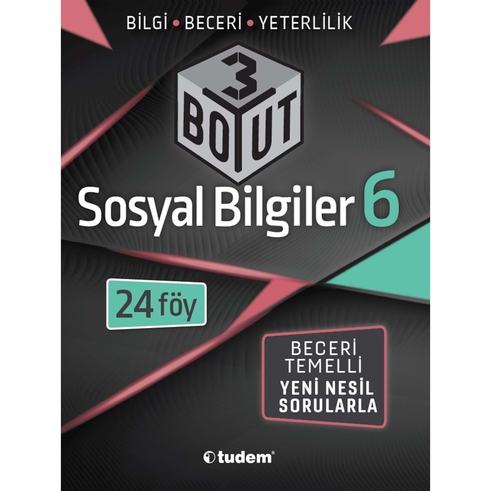 TUDEM 6. SINIF ÜÇ BOYUT SORU BANKASI SOSYAL BİLGİLER