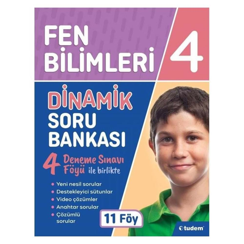 Tudem 4. Sınıf Dinamik Soru Bankası Fen Bilimleri