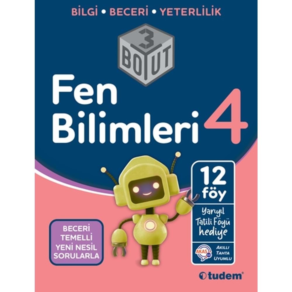 Tudem 3 Boyut 4. Sınıf Fen Bilimleri Soru Bankası