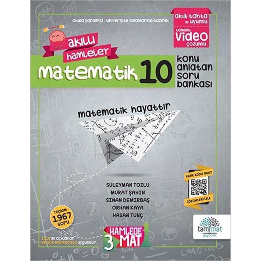 Tammat 10. Sınıf Matematik 3 Hamlede Mat Konu Anlatımlı Soru bankası