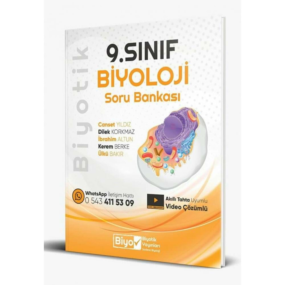 Biyotik 9. Sınıf Biyoloji Soru Bankası - 2025