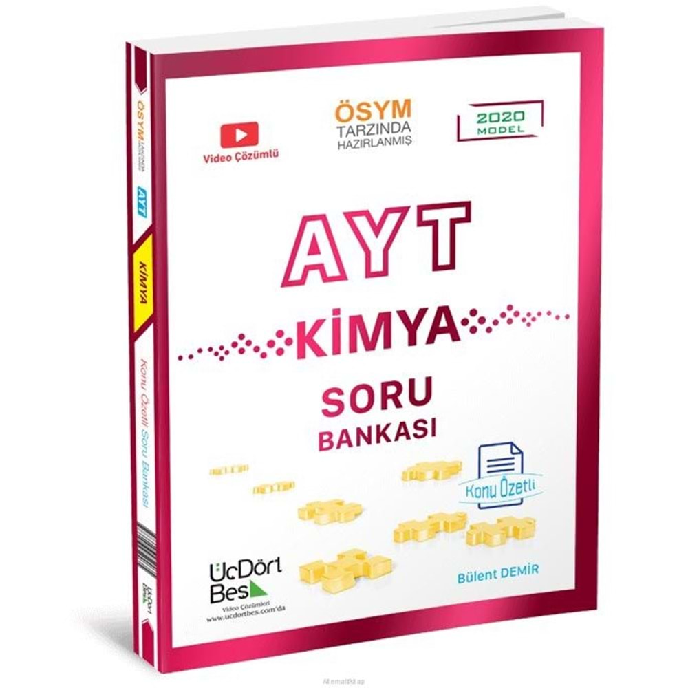 Üç Dört Beş Ayt Kimya Soru Bankası 2022