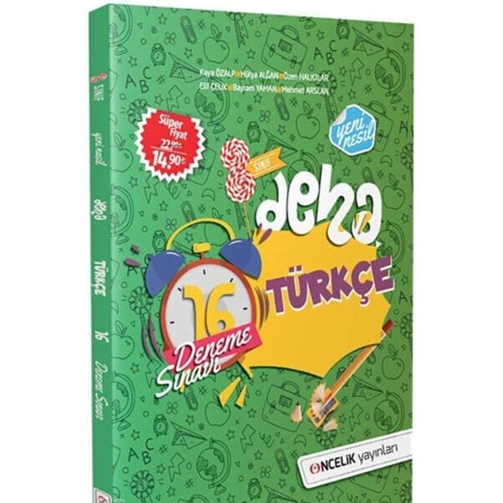 Hiperzeka Deha 8. Sınıf LGS Türkçe Deneme 16 Adet