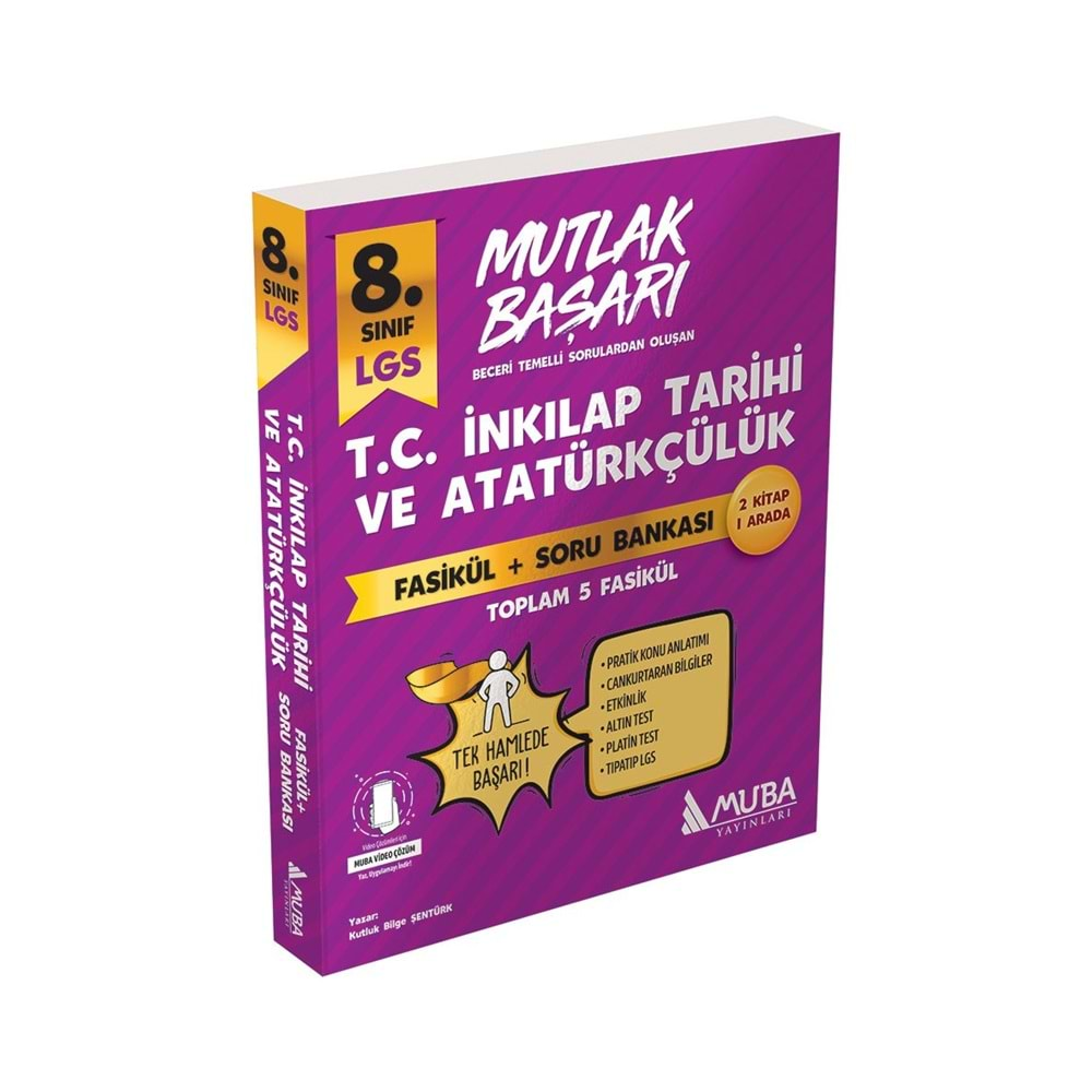 Muba Mutlak Başarı 8. Sınıf T.C. İnkılap Tarihi ve Atatürkçülük Fasikül Soru Bankası