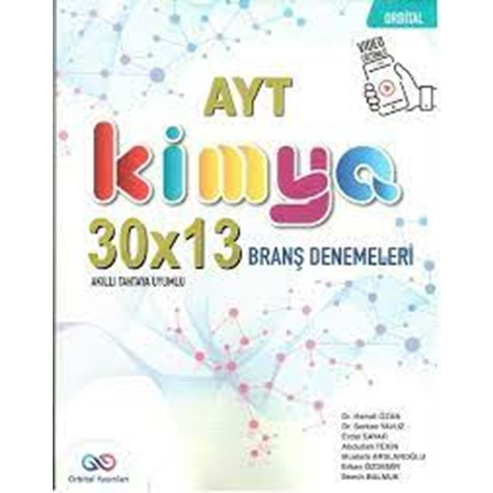 AYT Kimya 30 x 13 Branş Denemeleri Orbital Yayınları