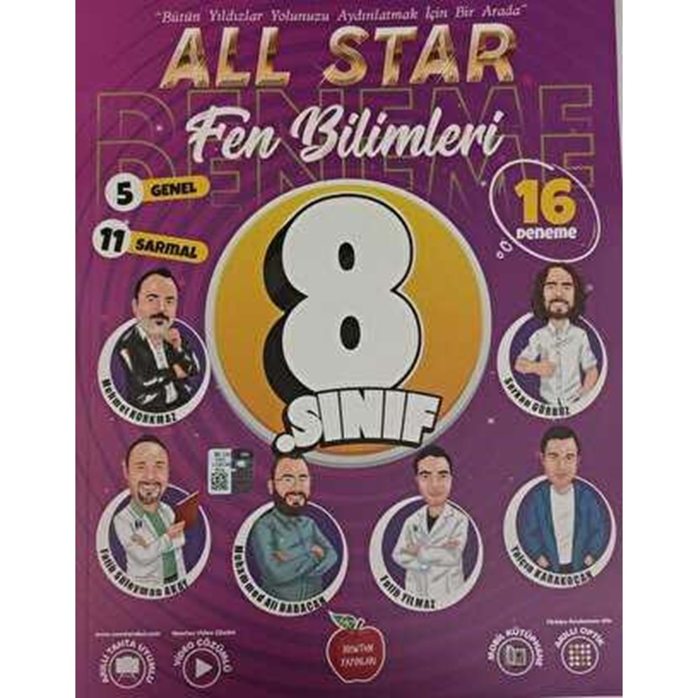 All Star LGS Fen Bilimleri 16 Deneme Sınavı Newton Yayınları