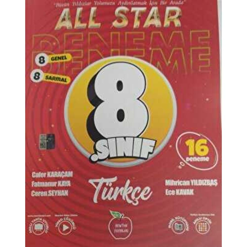 All Star LGS Türkçe 16 Deneme Sınavı Newton Yayınları