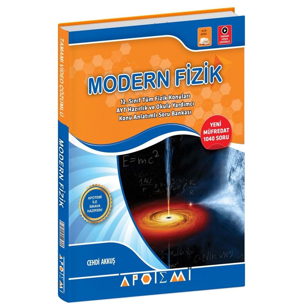 Apotemi 12 Sınıf Modern Fizik Konu Anlatımlı soru BANKASI
