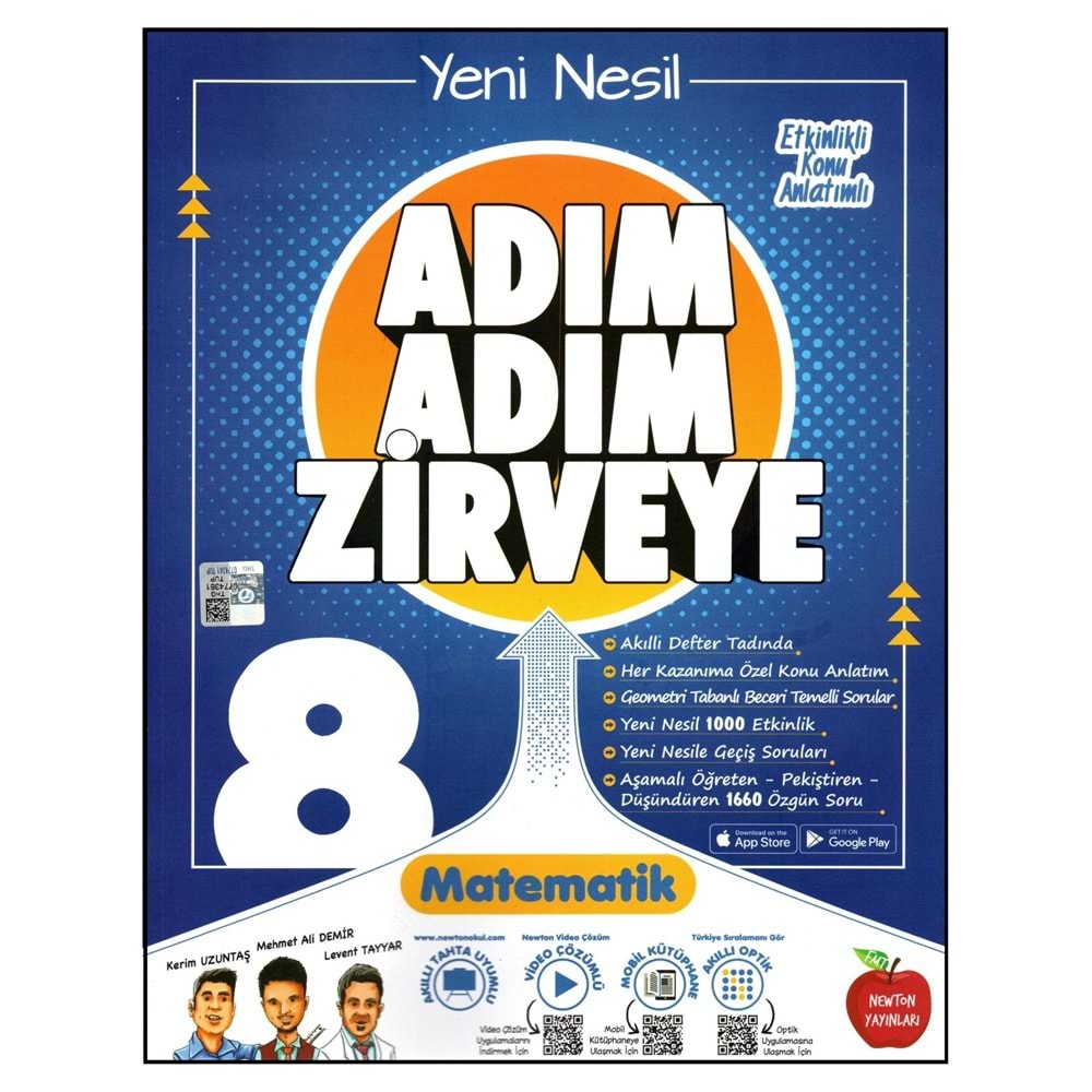 Newton Yayınları Adım Adım Zirveye 8. Sınıf LGS Matematik Etkinlikli Konu Anlatımı