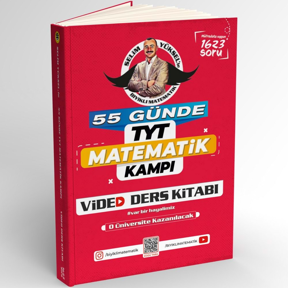 Bıyıklı Matematik 55 Günde TYT Matematik Kampı Video Ders Kitabı