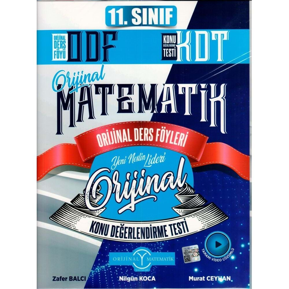 Orijinal Yayınları 11. Sınıf Matematik ODF KDT Seti