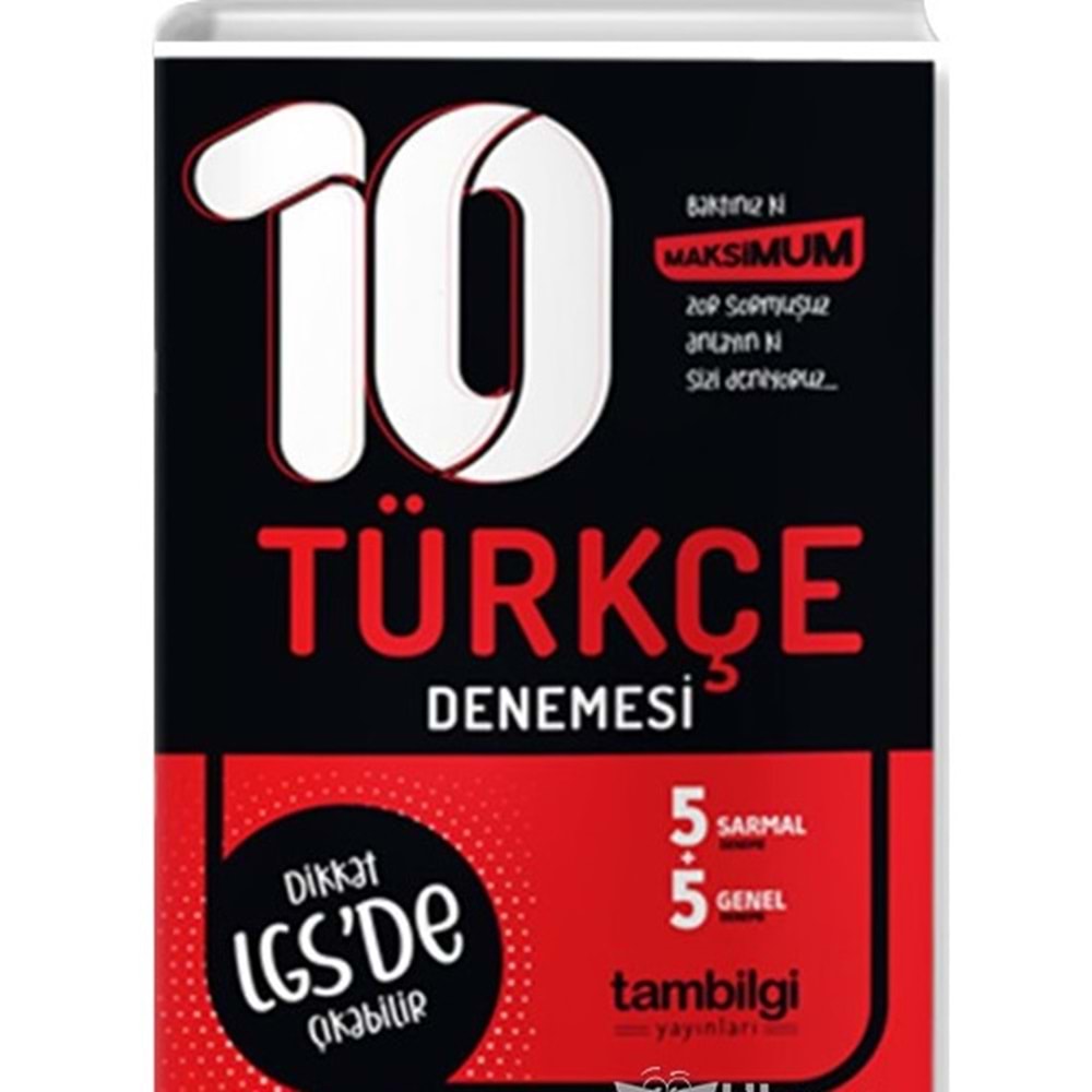 Tambilgi 8. Sınıf Türkçe 10'Lu Branş Deneme