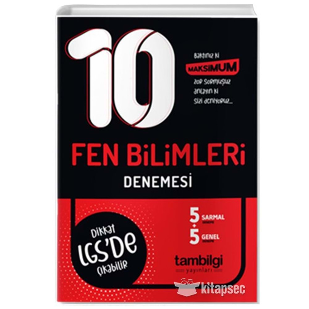 Tambilgi 8. Sınıf Fen Bilimleri 10'Lu Branş Deneme