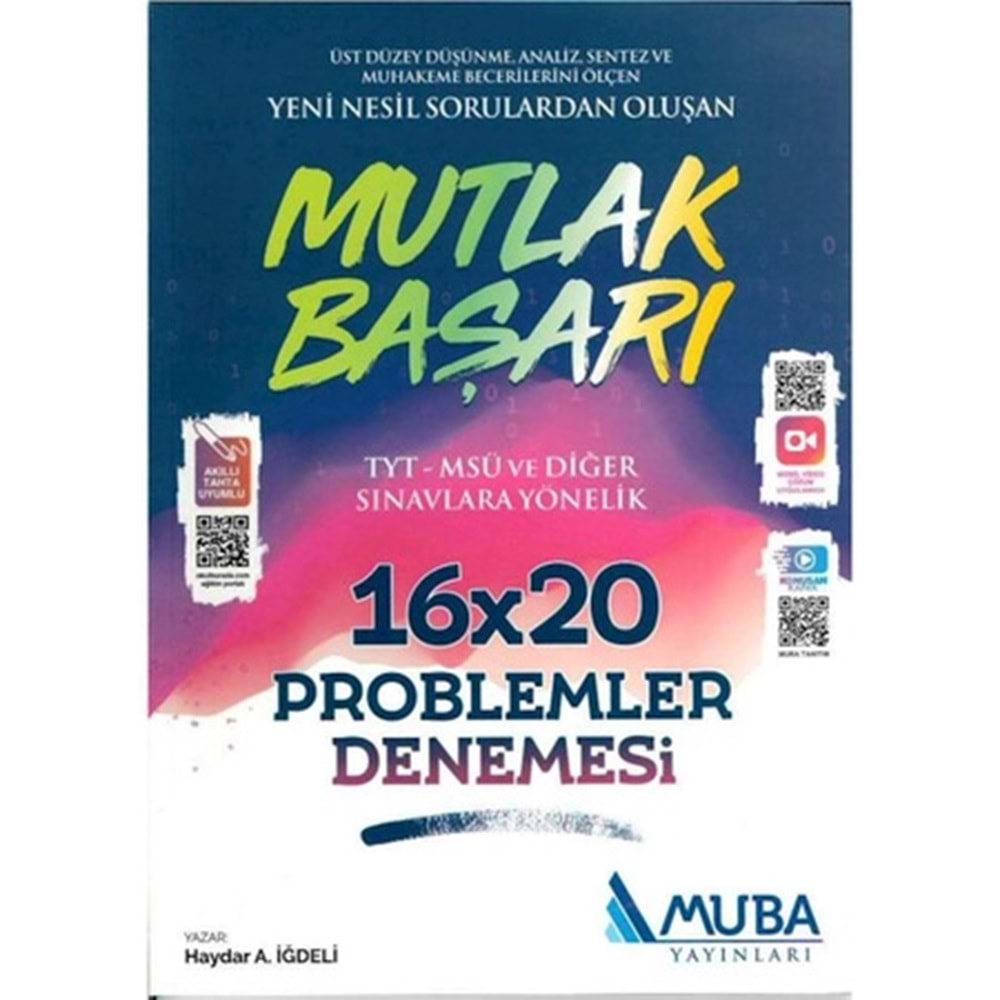 1919 Mutlak Başarı TYT Matematik 16x20 Problemler Denemesi