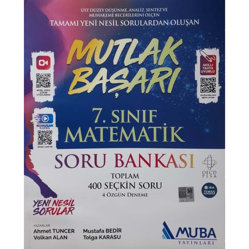 Muba 1814 Mutlak Başarı 7. Sınıf Matematik Soru Bankası