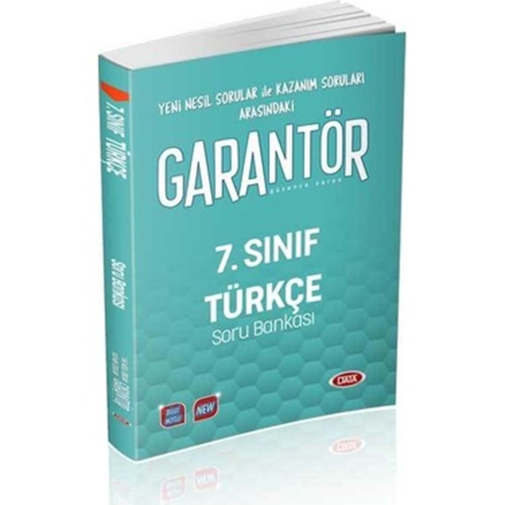 DATA GARANTÖR 7. SINIF TÜRKÇE SORU BANKASI