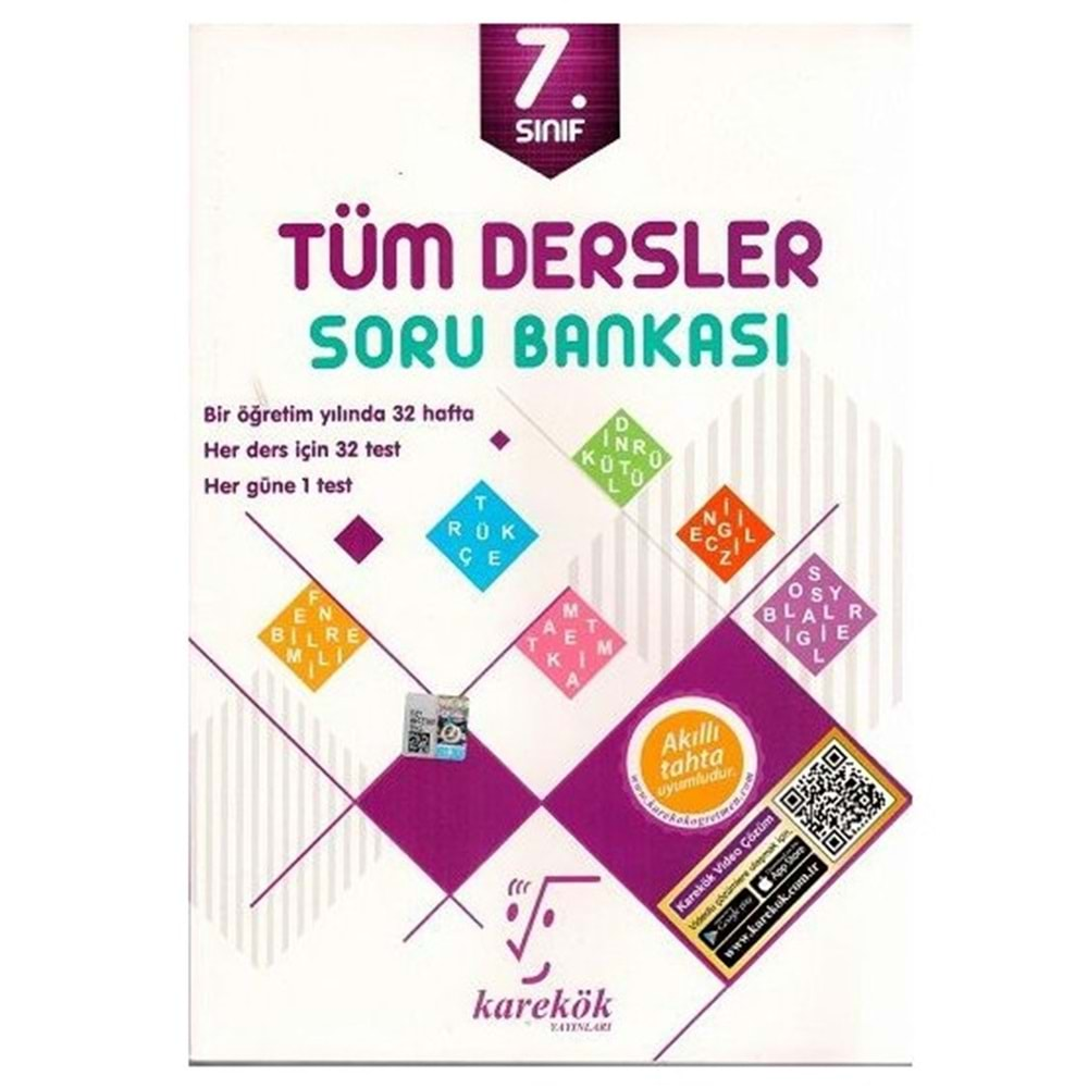 7. Sınıf Tüm Dersler Soru Bankası