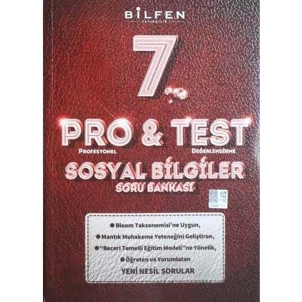 7. SINIF PRO&TEST SOSYAL BİLGİLER SORU BANKASI