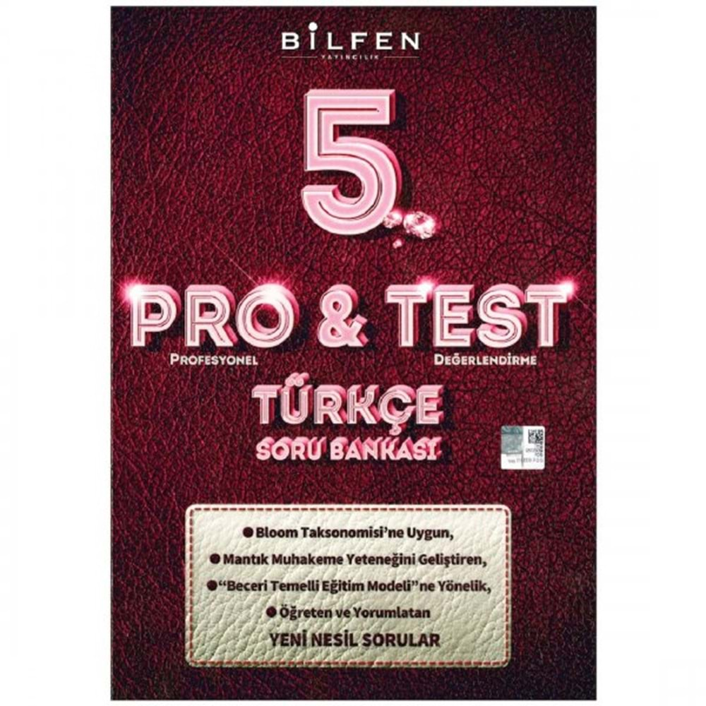 BİLFEN 5. SINIF PRO&TEST TÜRKÇE SORU BANKASI