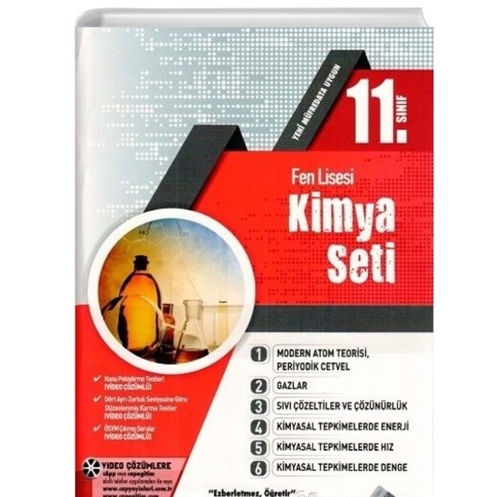 11.SINIF SET FEN LİSESİ KİMYA - 2021