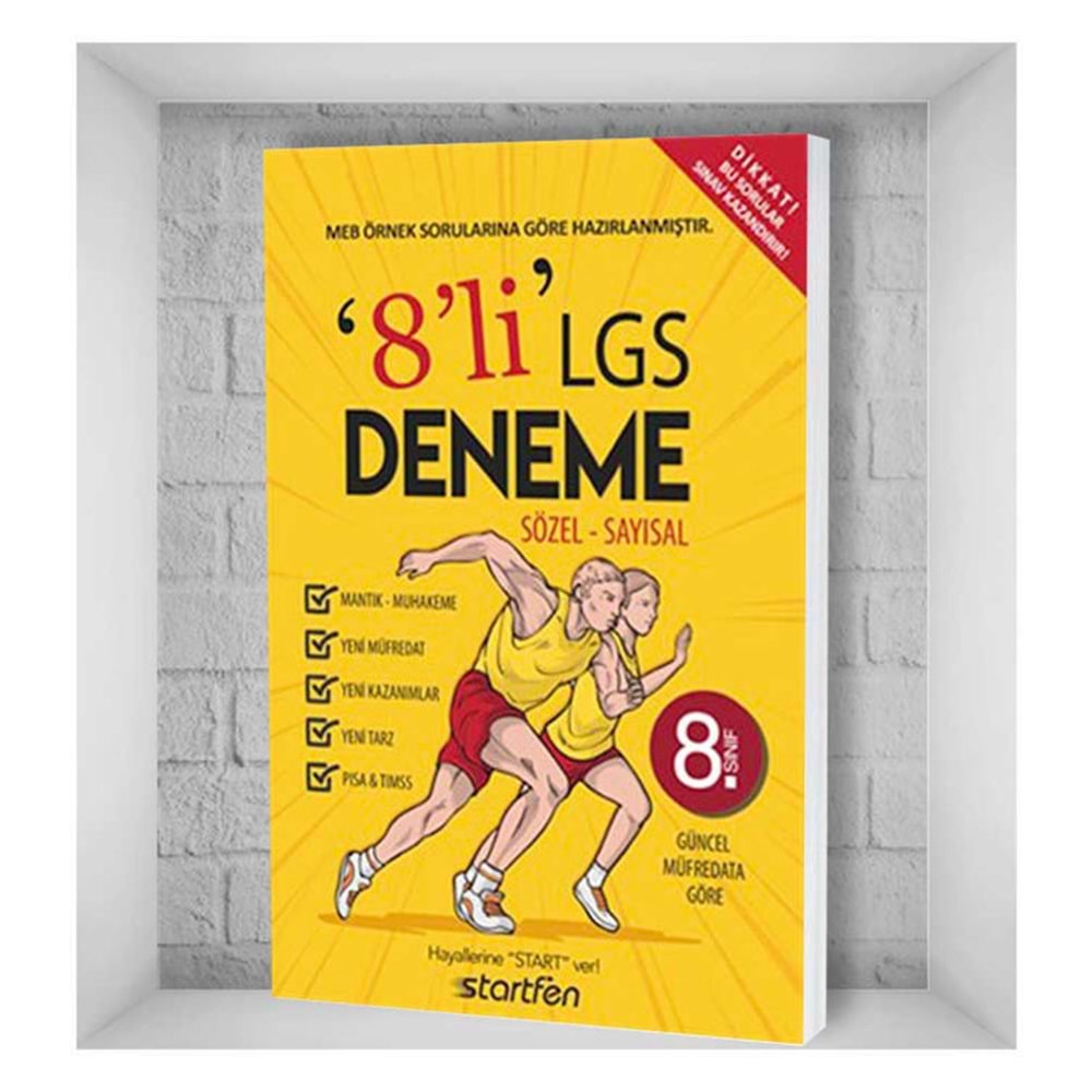 Startfen LGS 8. Sınıf 4 Sarmal + 4 Genel Deneme