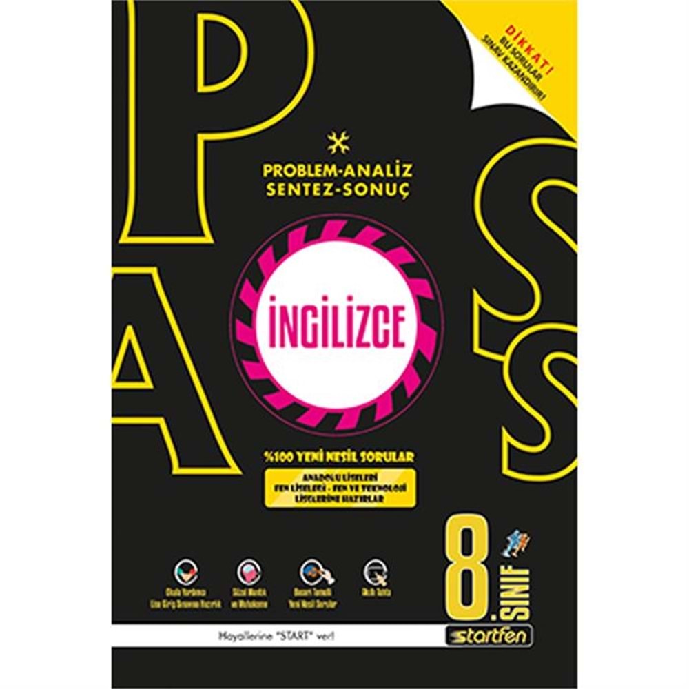 Stratfen 8. Sınıflar İçin İngilizce Soru Bankası