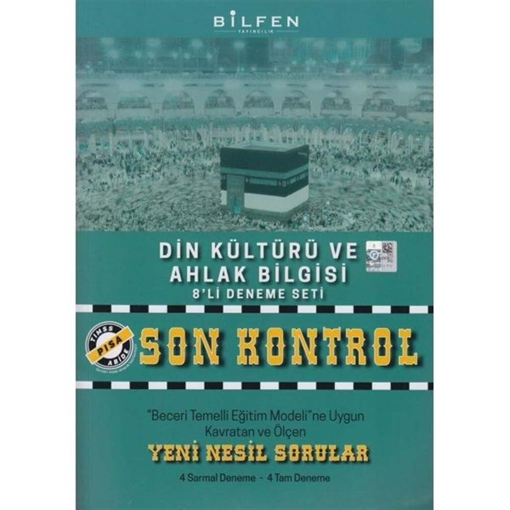 8.SINIF DİN KÜLTÜRÜ VE AHLAK BİLGİSİ SON KONTROL 8'Lİ DENEME