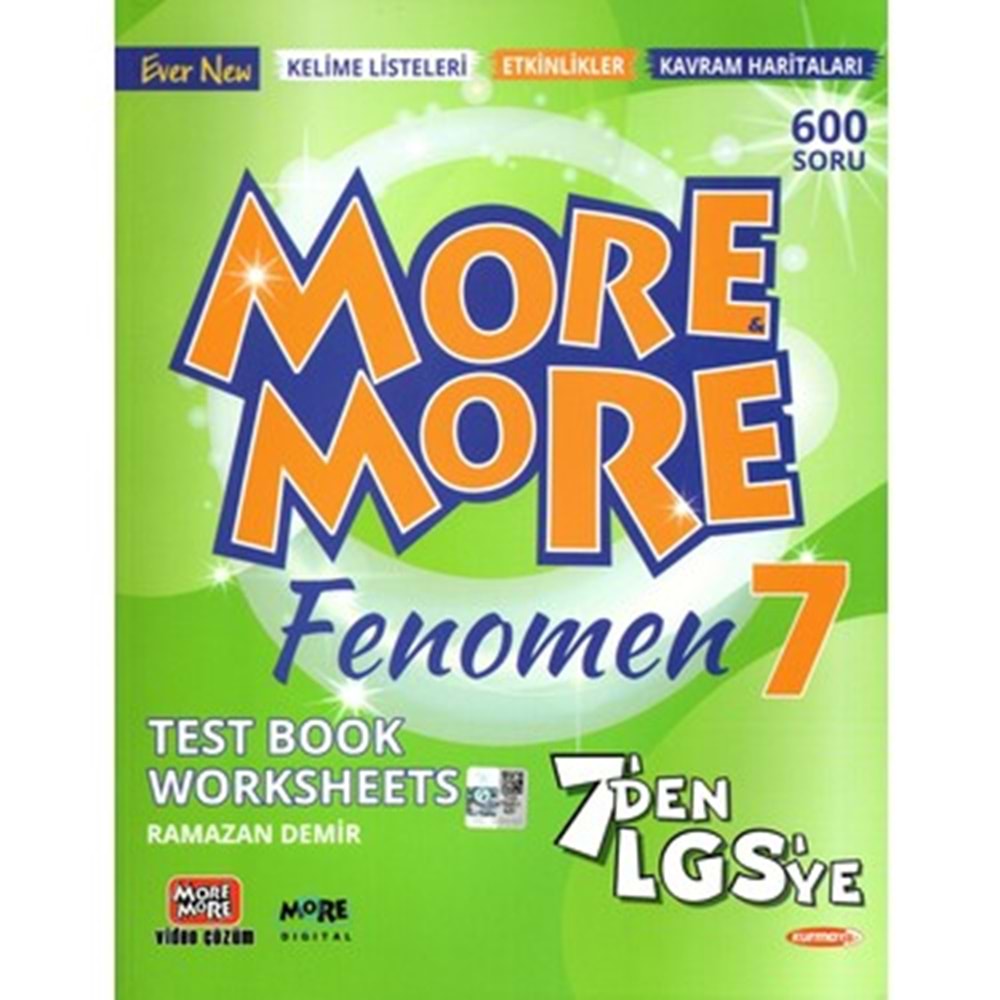 More&More 7. Sınıf Fenomen Test Book 2022