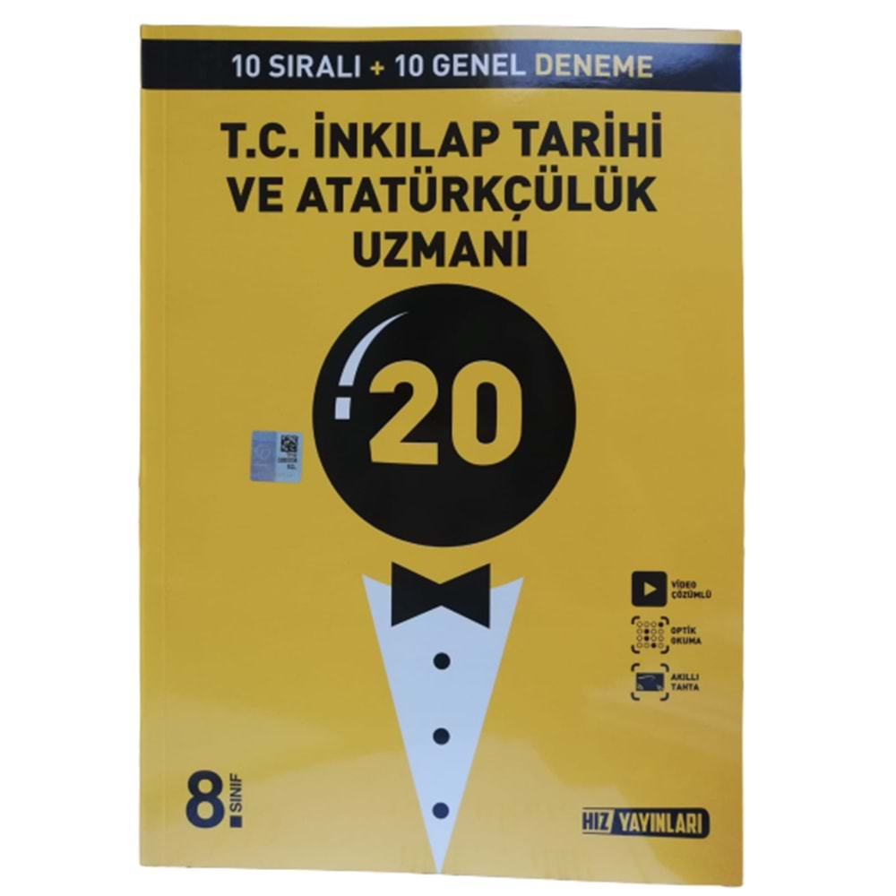 Hız 8. Sınıf LGS İnkılap Tarihi Uzmanı 20 li deneme