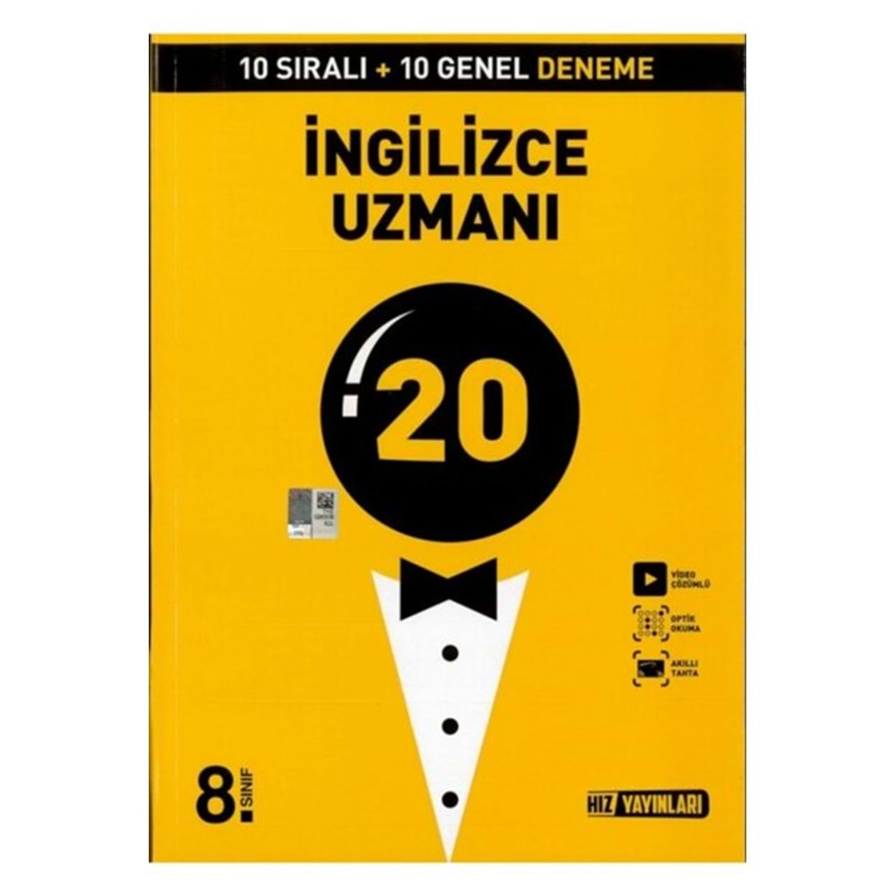 Hız 8. Sınıf LGS İngilizce Uzmanı 20 li deneme