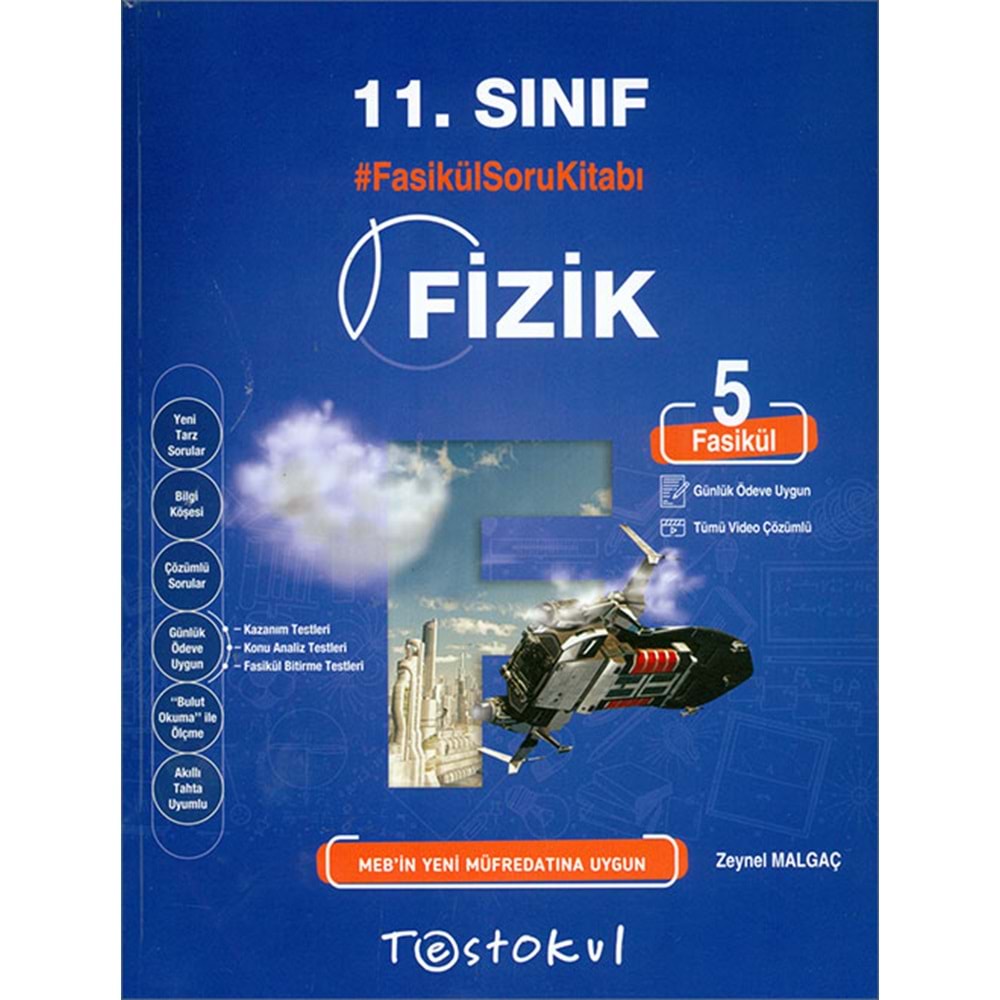 Testokul 11. Snf. Fasikül Soru Kitabı / Fizik (5 Fasikül)