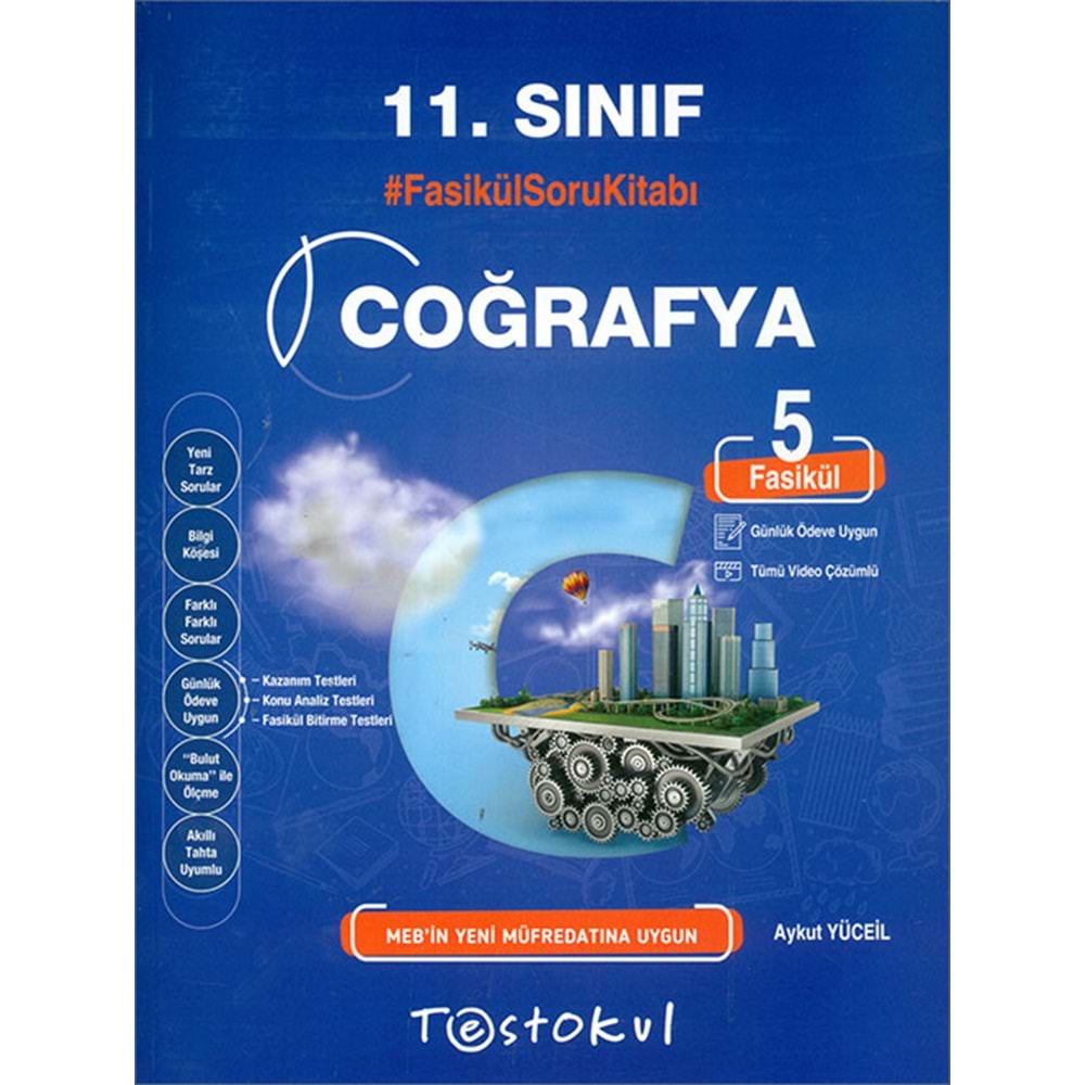 Testokul 11. Snf. Fasikül Soru Kitabı / Coğrafya (5 Fasikül)