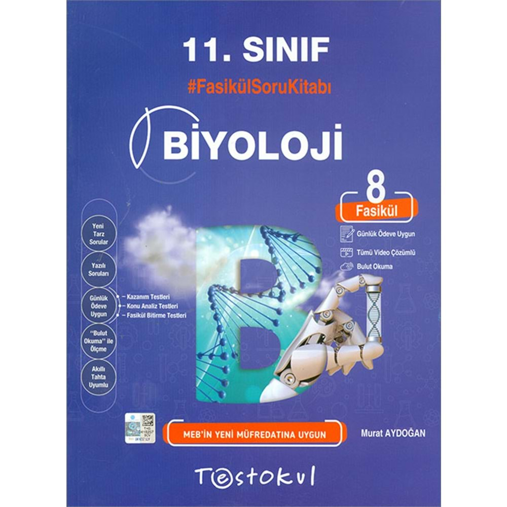 Testokul 11. Snf. Fasikül Soru Kitabı / Biyoloji (8 Fasikül)