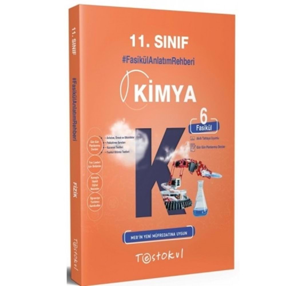 Testokul11.Snf. Fasikül Anlatım Rehberi / Kimya (6 Fasikül)