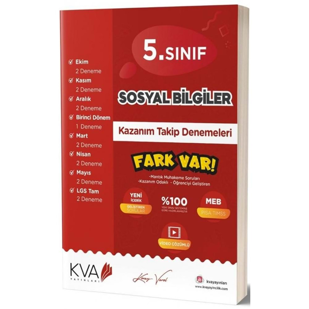 KVA YAYINLARI 5. SINIF KT DENEMELERİ SOSYAL BİLİMLER