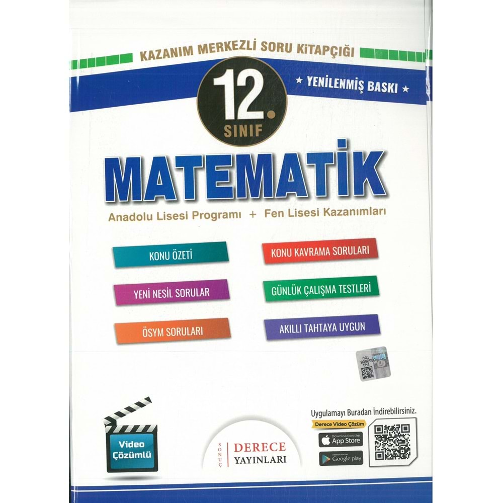 Derece Matematik Fasikülleri 12. Sınıf