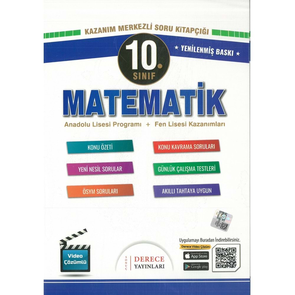 Derece Matematik Fasikülleri 10. Sınıf